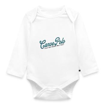 CanoePolo Passion Never Ends - Canoe Polo - Organic Longsleeve Baby Bodysuit - white - Front
