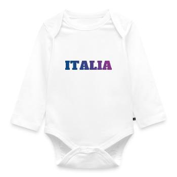 Italia - Organic Longsleeve Baby Bodysuit - white - Front