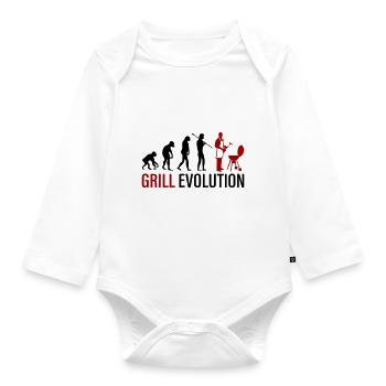 Grill Evolution - Organic Longsleeve Baby Bodysuit - white - Front