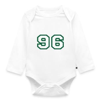 Numéro 96 sport - Body Bébé bio manches longues - blanc - Devant