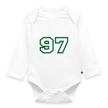 Numéro 97 sport - Body Bébé bio manches longues - blanc - Devant