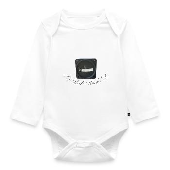 La bille bordel - Body Bébé bio manches longues - blanc - Devant