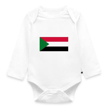 Sudan - Organic Longsleeve Baby Bodysuit - white - Front