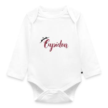 Cupid - Organic Longsleeve Baby Bodysuit - white - Front