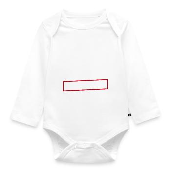 Heute Bitte Nur Komplimente - Baby Bio-Langarm-Body - Weiß - Vorne