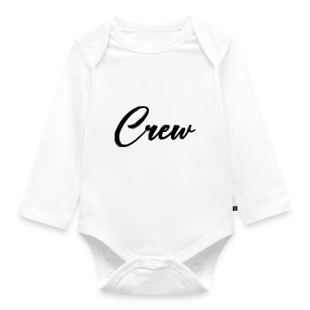 crew - Baby Bio-Langarm-Body - Weiß - Vorne