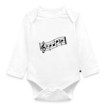 bach - Baby Bio-Langarm-Body - Weiß - Vorne