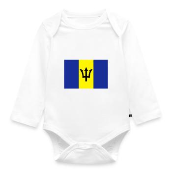 Barbados - Organic Longsleeve Baby Bodysuit - white - Front