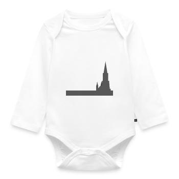 Ulm - Baby Bio-Langarm-Body - Weiß - Vorne