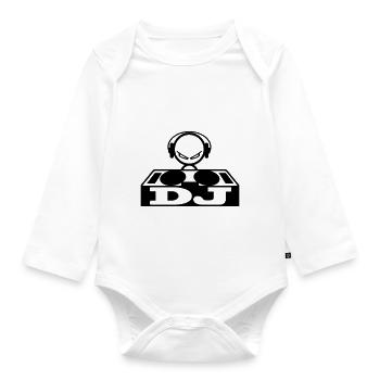 DJ - Baby Bio-Langarm-Body - Weiß - Vorne