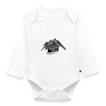 Downhill - Baby Bio-Langarm-Body - Weiß - Vorne