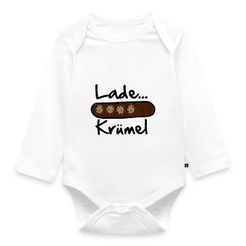 Lade... Krümmel_v2 - Baby Bio-Langarm-Body - Weiß - Vorne