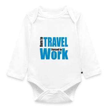 reisen - Baby Bio-Langarm-Body - Weiß - Vorne
