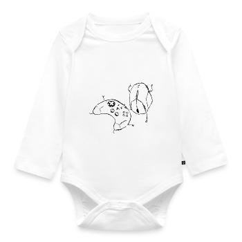 PC is better - Organic Longsleeve Baby Bodysuit - white - Front