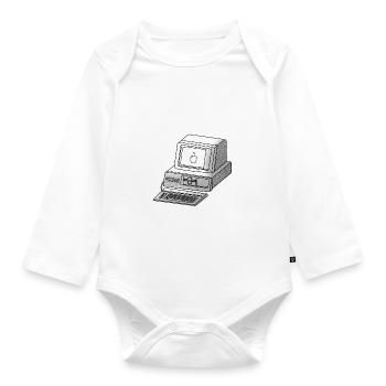 cyberpunk hackfleisch - Baby Bio-Langarm-Body - Weiß - Vorne