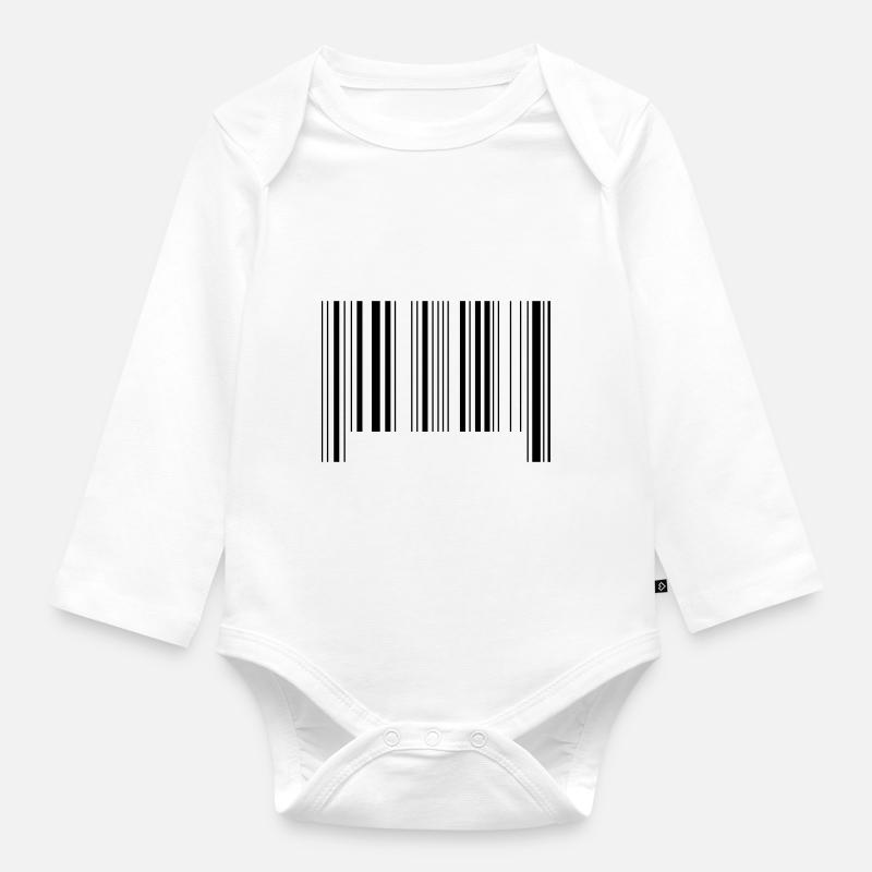 barcode - Baby Bio-Langarm-Body - Weiß