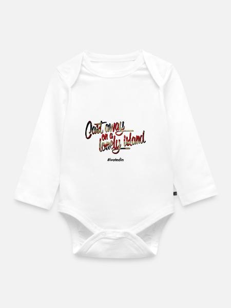 castaway - Baby Bio-Langarm-Body - Weiß