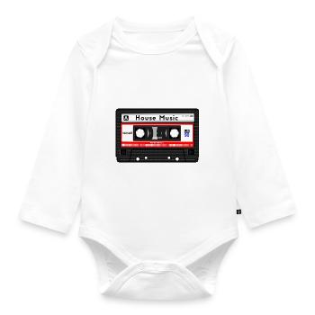 MAISON DE MUSIQUE CASSETTE - Body Bébé bio manches longues - blanc - Devant
