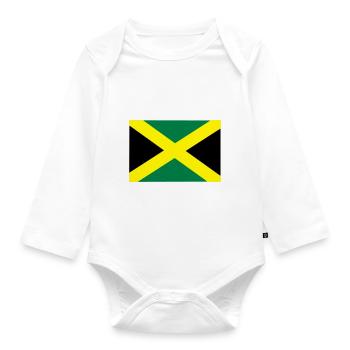 Jamaica - Organic Longsleeve Baby Bodysuit - white - Front