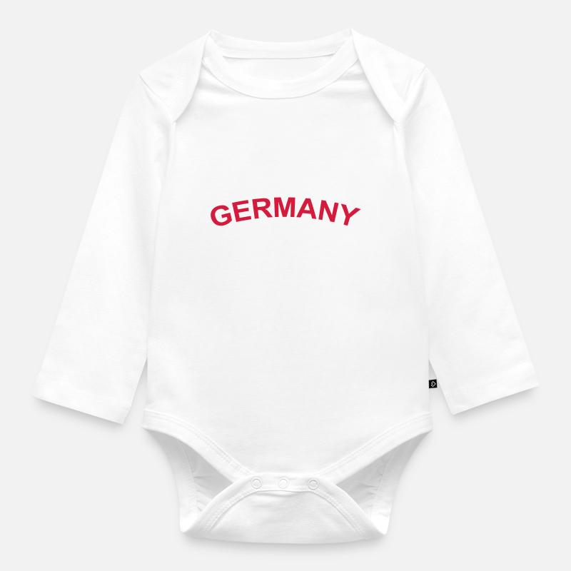 Germany - Baby Bio-Langarm-Body - Weiß