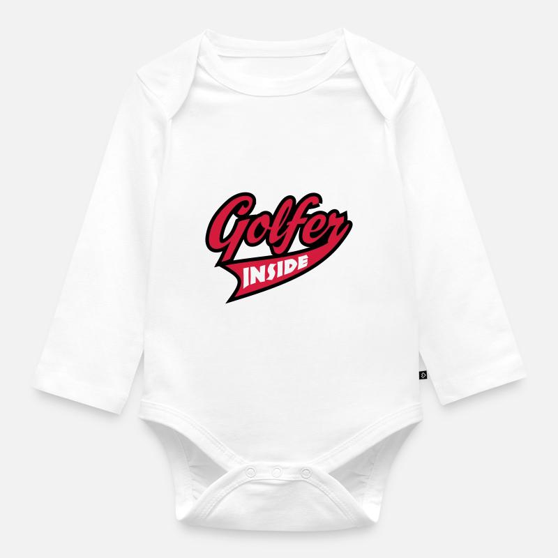 Golf - Baby Bio-Langarm-Body - Weiß