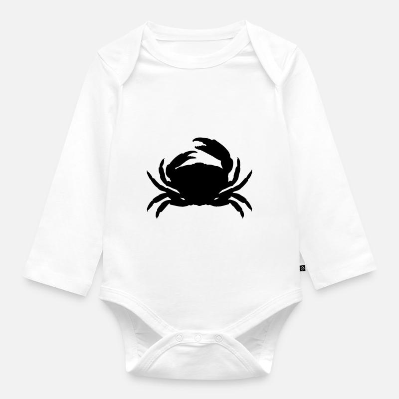 cancer - Body Bébé bio manches longues - blanc