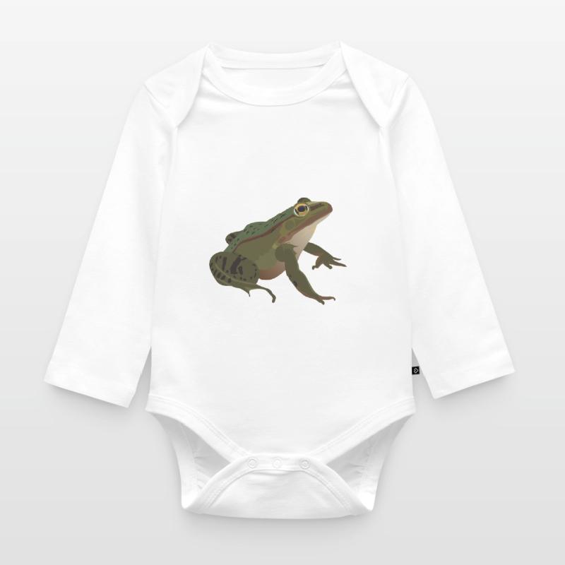 Frog mister frog toad common toad tree frog idea Organic Longsleeve Baby Bodysuit