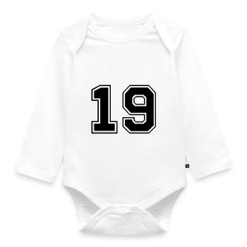 neunzehn - Organic Longsleeve Baby Bodysuit - white - Front