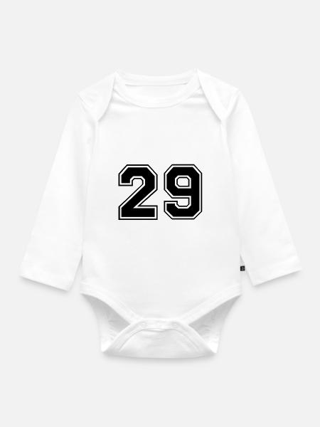 29 - Baby Bio-Langarm-Body - Weiß