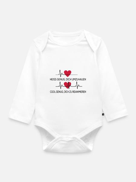 Medizin - Baby Bio-Langarm-Body - Weiß