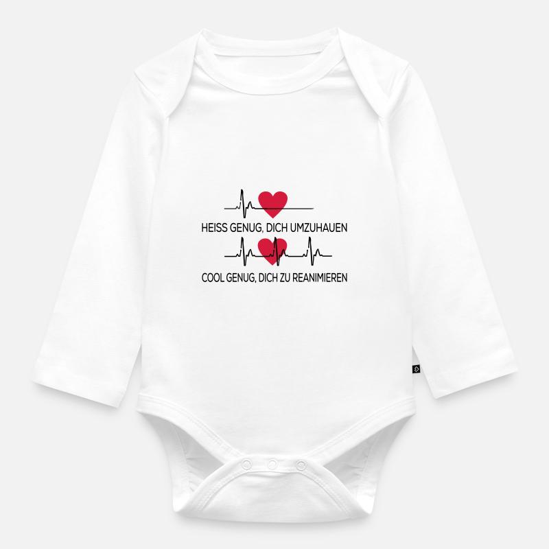 Medizin - Baby Bio-Langarm-Body - Weiß