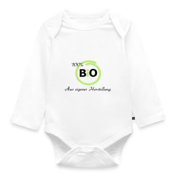100 % Bio - Baby Bio-Langarm-Body - Weiß - Vorne