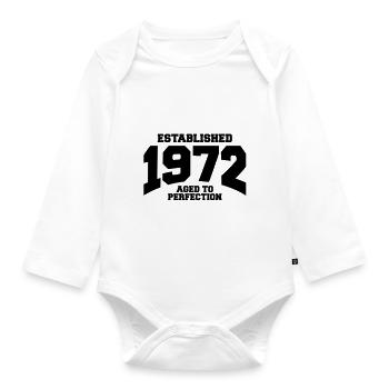 aged to perfection established 1972 (de) - Baby Bio-Langarm-Body - Weiß - Vorne