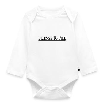 pill - Organic Longsleeve Baby Bodysuit - white - Front