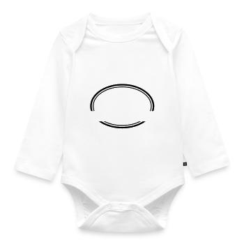 Kreis offen - Baby Bio-Langarm-Body - Weiß - Vorne
