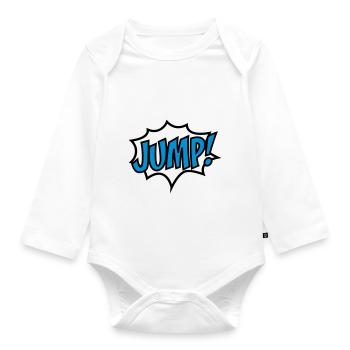 Jump - Organic Longsleeve Baby Bodysuit - white - Front