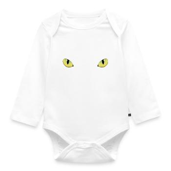Panther inside - Baby Bio-Langarm-Body - Weiß - Vorne