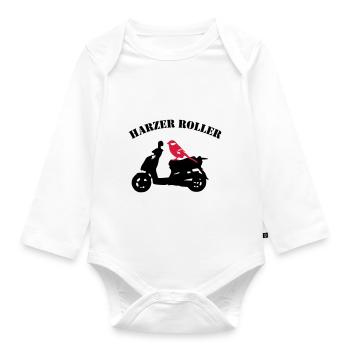 Harzer Roller - Organic Longsleeve Baby Bodysuit - white - Front