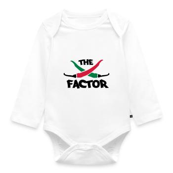 The chilli factor - Baby Bio-Langarm-Body - Weiß - Vorne