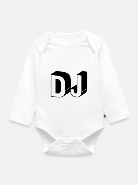 DJ - Baby Bio-Langarm-Body - Weiß