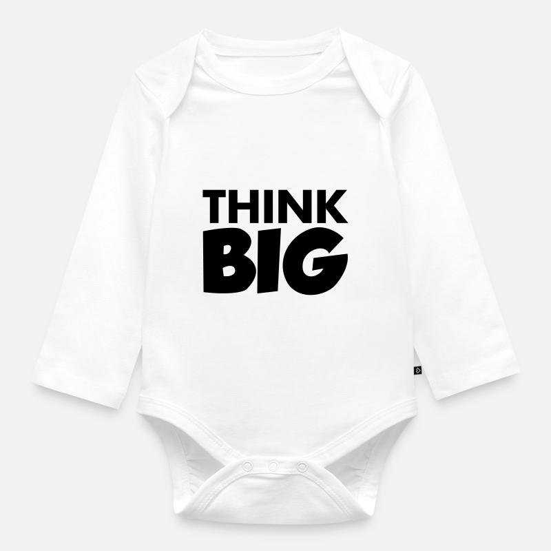 Think Big - Baby Bio-Langarm-Body - Weiß