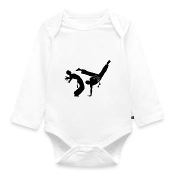 capoeira - Organic Longsleeve Baby Bodysuit - white - Front