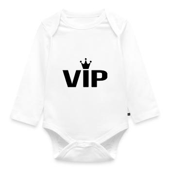 vip - Baby Bio-Langarm-Body - Weiß - Vorne