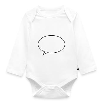bubble - Organic Longsleeve Baby Bodysuit - white - Front