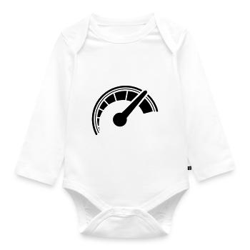 Rennen - Baby Bio-Langarm-Body - Weiß - Vorne