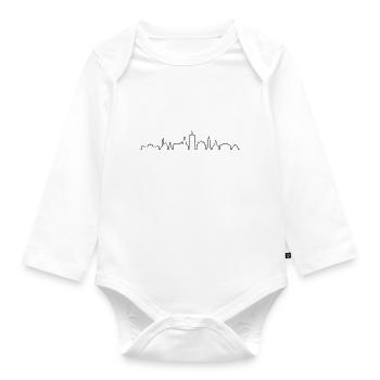 Skyline - Augsburg - Baby Bio-Langarm-Body - Weiß - Vorne