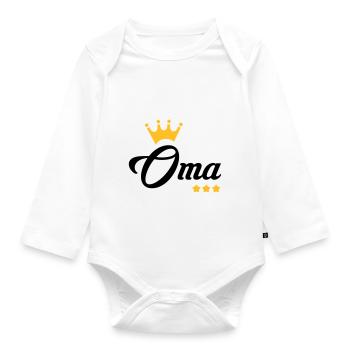 Großmütter / Oma / Mami / Großmutter / Mamy - Baby Bio-Langarm-Body - Weiß - Vorne