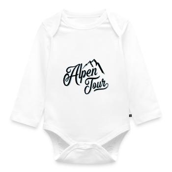 alpen tour - Baby Bio-Langarm-Body - Weiß - Vorne