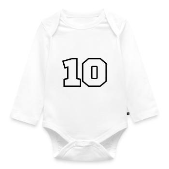 10 - Baby Bio-Langarm-Body - Weiß - Vorne