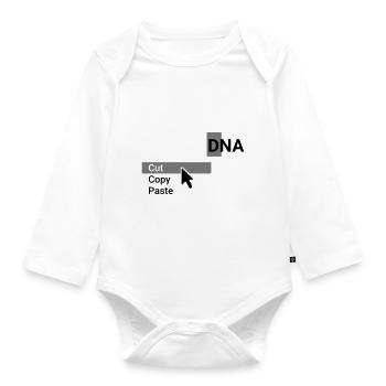 DNA - Organic Longsleeve Baby Bodysuit - white - Front